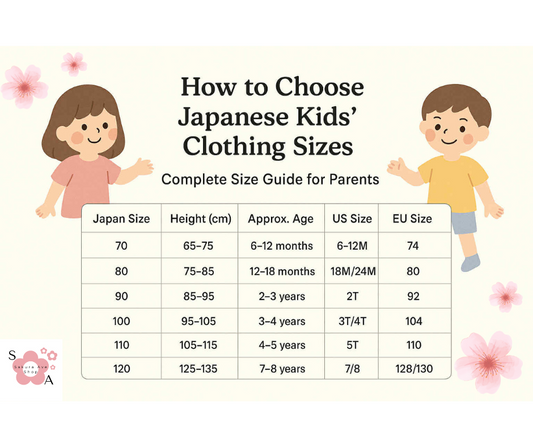Japanese Kids Clothing Size