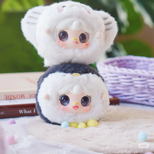 🌊 Yooki V6 Ocean Baby Series – Blind Box Plush Doll Keychain | Collectible Surprise Toy, Kawaii Gift, Desktop Decor 🌊