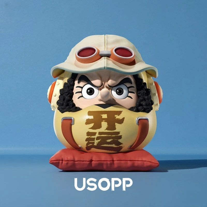 6cm Chibi One Piece Daruma Figures – Nika Luffy, Zoro, Sanji, Nami | Q-Version Anime PVC Model Toys, Cute Car Ornaments & Collectibles