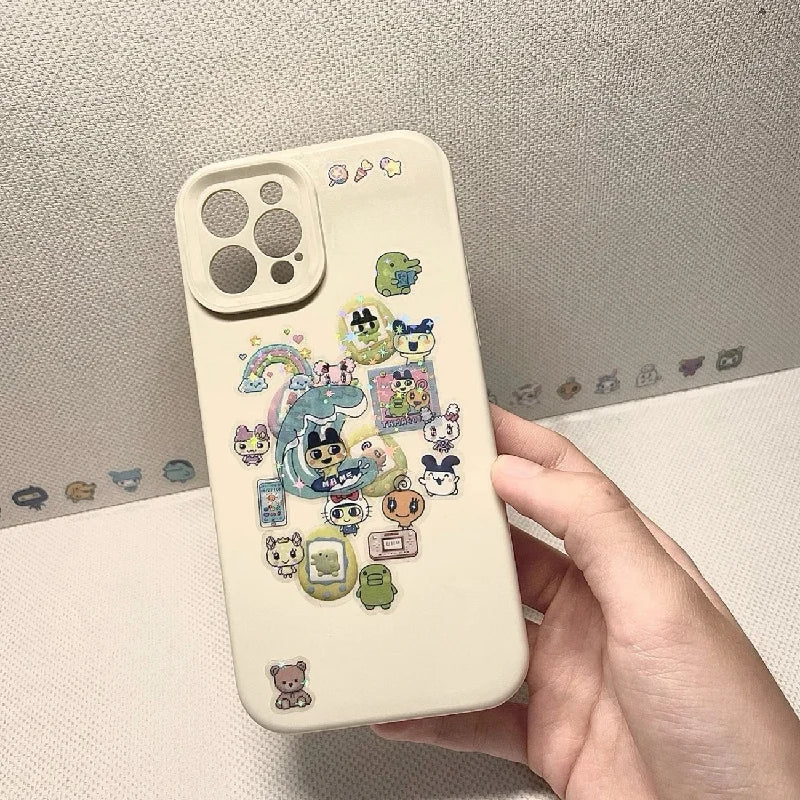 Double transparent Mametchi PVC sticker for notebook