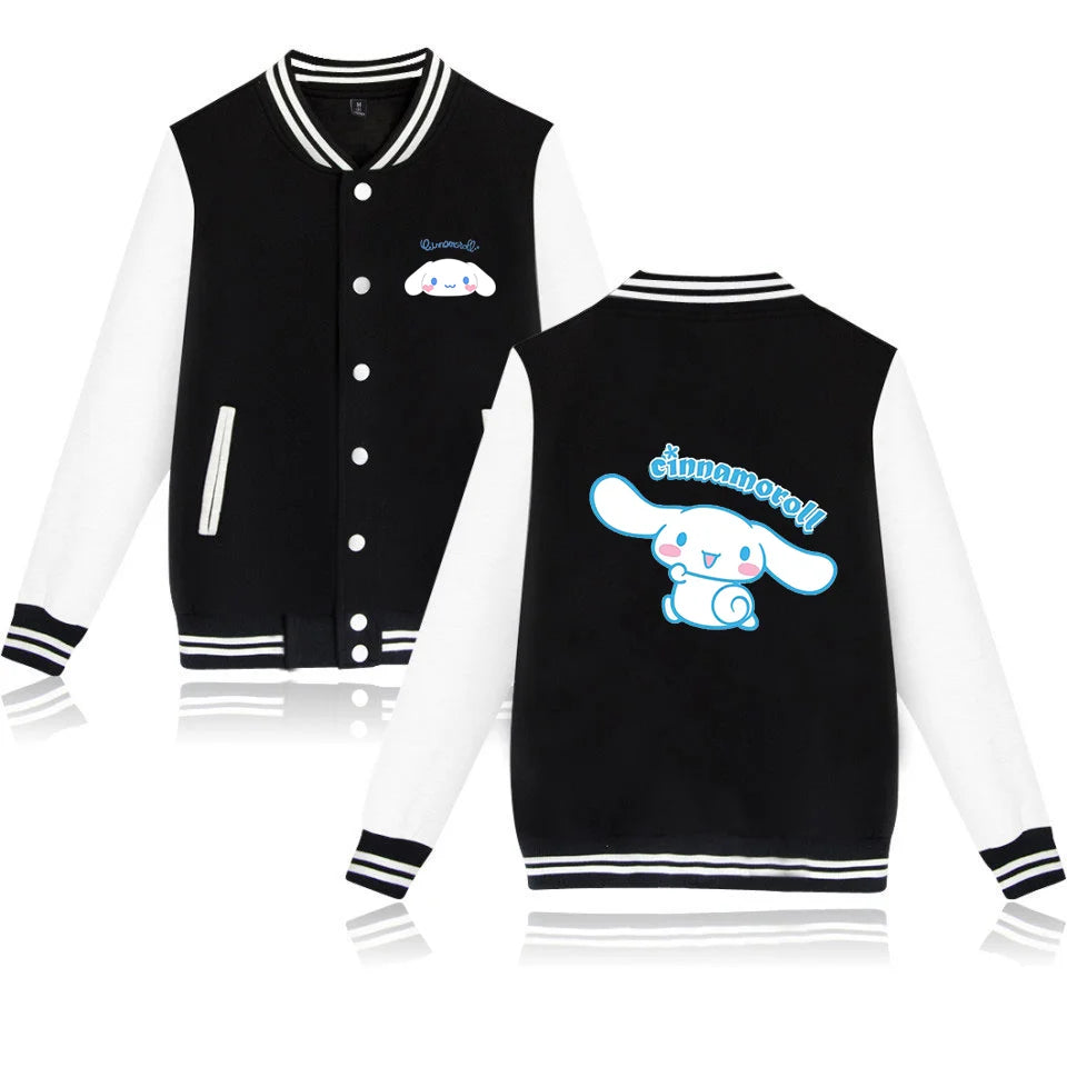 Cinnamoroll Oversized Baseball Jacket Anime Harajuku Streetwear Costume
