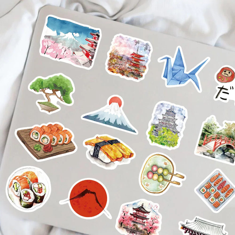 Japanese Theme Sticker Set -64pcs