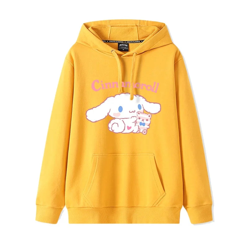 Cinnamoroll Oversize Hooded Sweater for Women | Kawaii Harajuku Japanese Streetwear