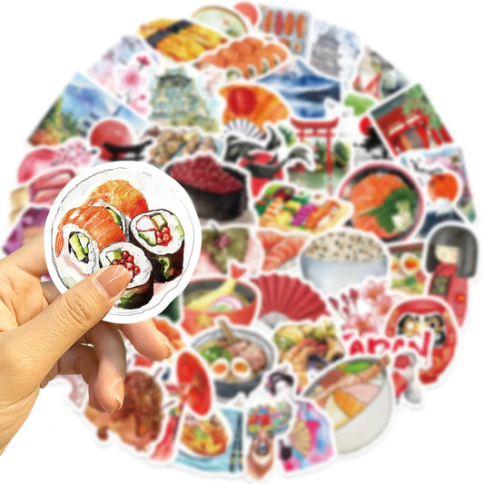 Japanese Theme Sticker Set -64pcs