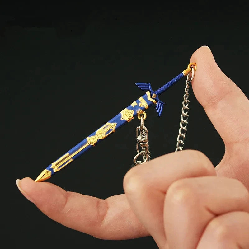Fantasy Sword Keychain – Openable Alloy Mini Sword Pendant & Cosplay Accessory