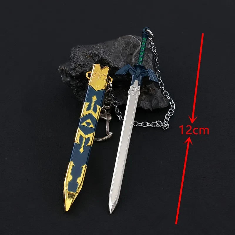 Fantasy Sword Keychain – Openable Alloy Mini Sword Pendant & Cosplay Accessory