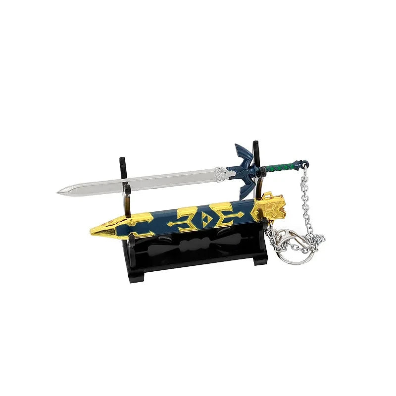 Fantasy Sword Keychain – Openable Alloy Mini Sword Pendant & Cosplay Accessory