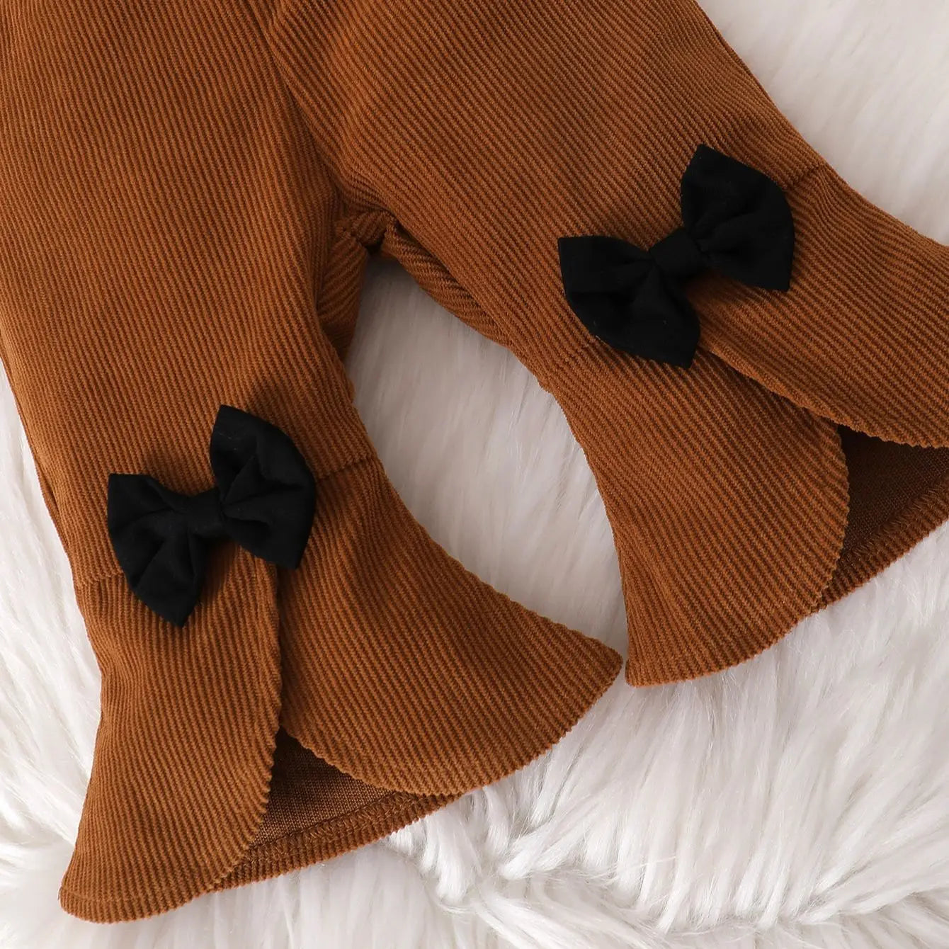 Baby Girls Brown Corduroy Jacket and Pants Set