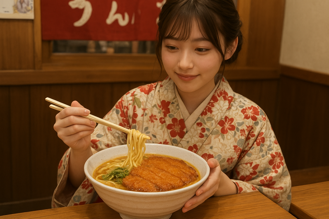 Tonkotsu ramen with creamy pork broth and soft-boiled egg