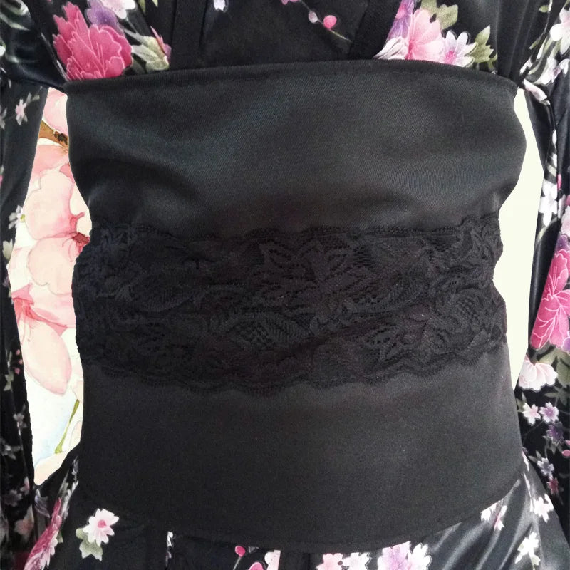 Cute Japanese Kimono Cosplay Dress – Lolita Maid Style Yukata Party Outfit for Women | Anime Dance & Festival Costume