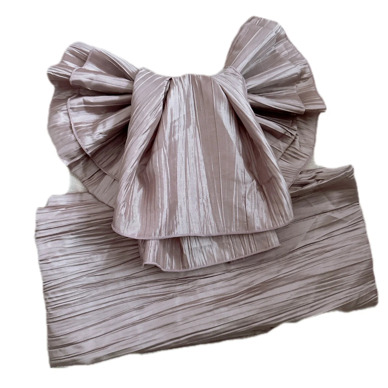 Japanese Kimono Obi Belt | Solid Pleated Bow Tie | Women Yukata Geisha Waist Belt for Party, Dressing & Cosplay