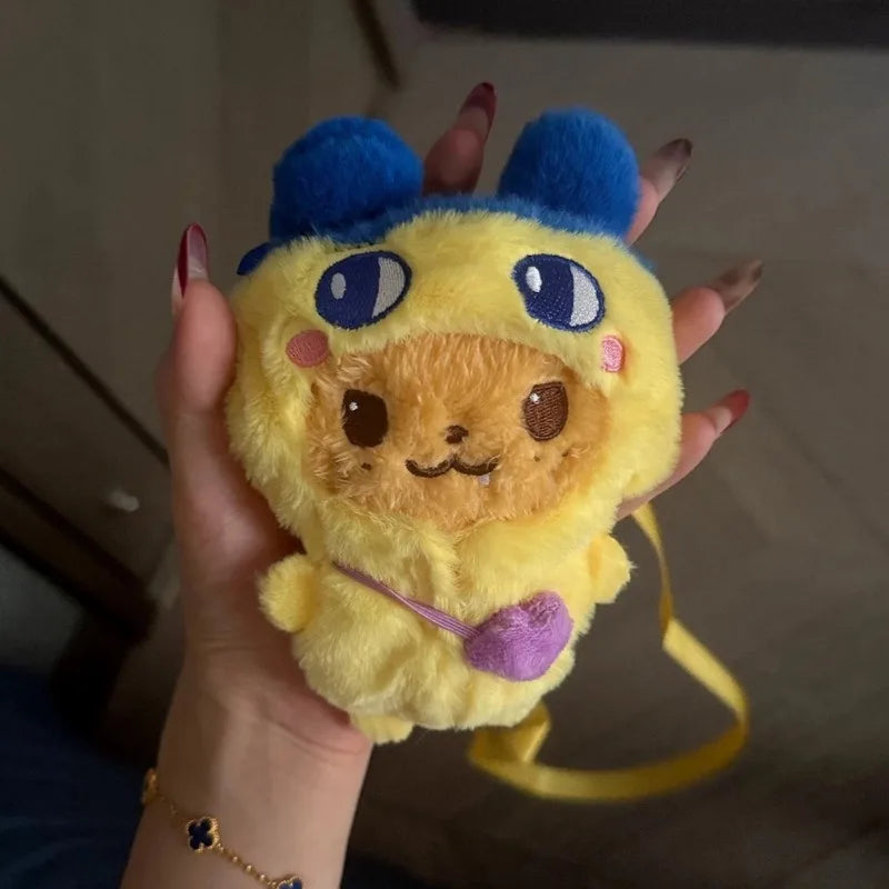 Tamagotchi Mametchi plush crossbody bag for 10cm cotton doll
