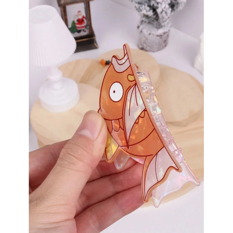 Pocket Monsters Carp King Cute Hair Claw Clip – Kawaii Cartoon Hair Accessory for Girls & Women