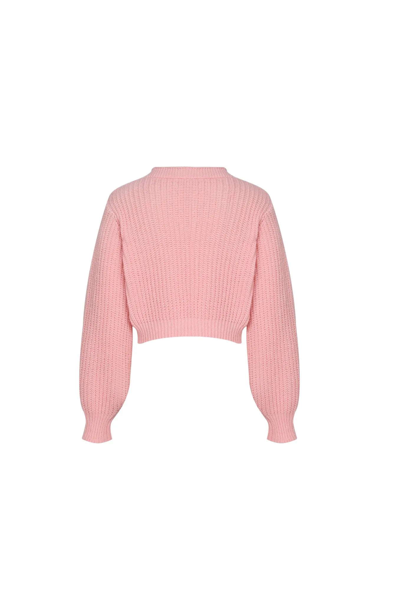 Women’s Pink Strawberry Embroidered Knit Cardigan – Slim Fit Long Sleeve Button Front Sweater for Casual Outfits and Layering