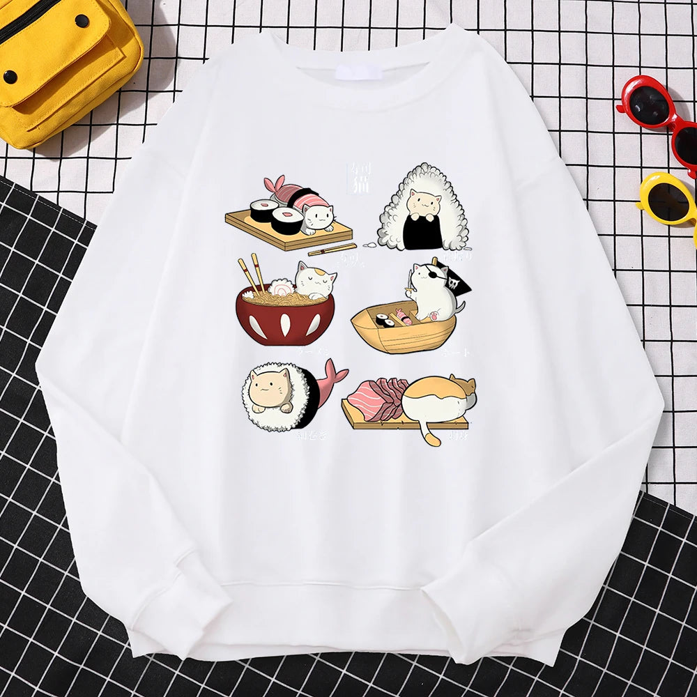 Sushi cat sweatshirt