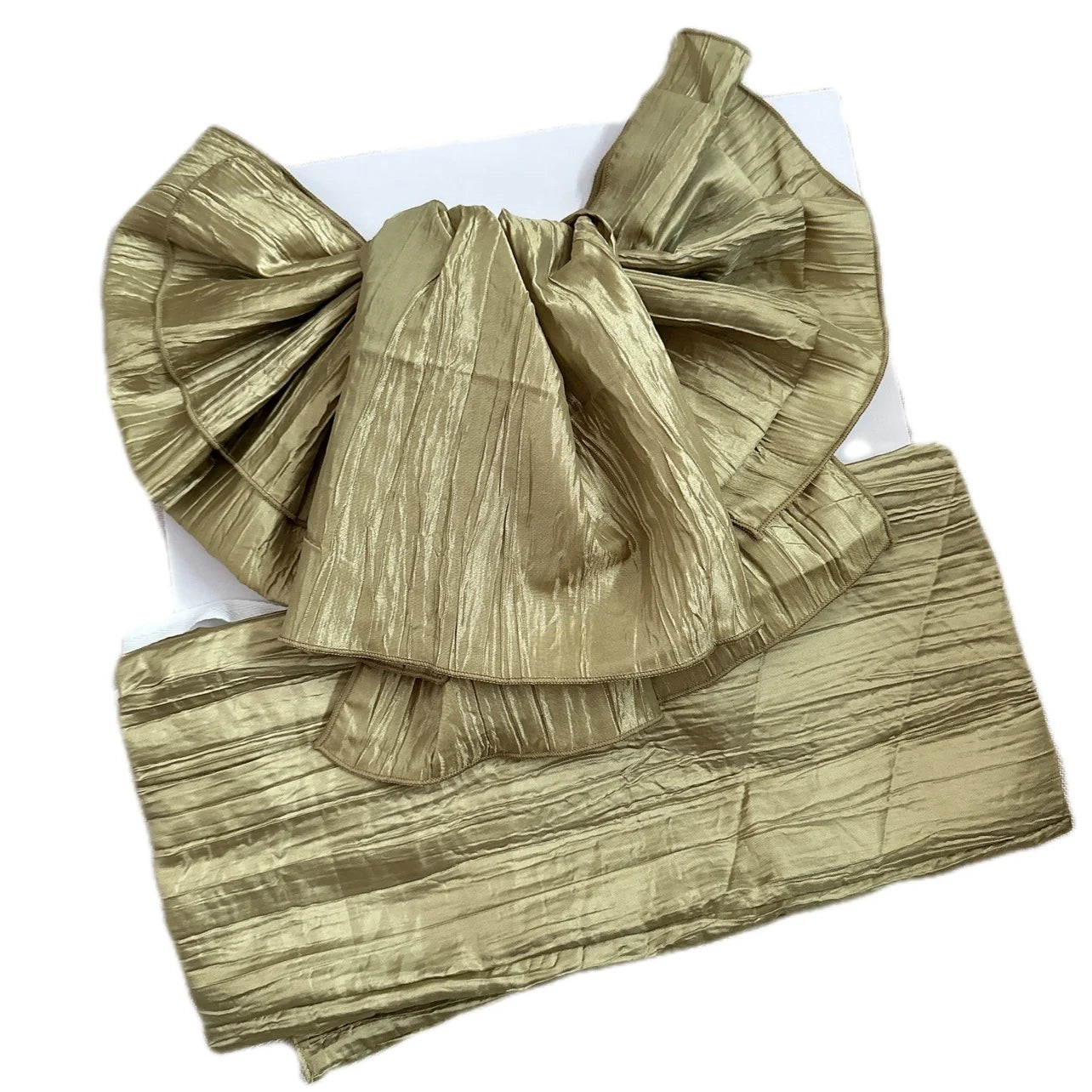 Japanese Kimono Obi Belt | Solid Pleated Bow Tie | Women Yukata Geisha Waist Belt for Party, Dressing & Cosplay