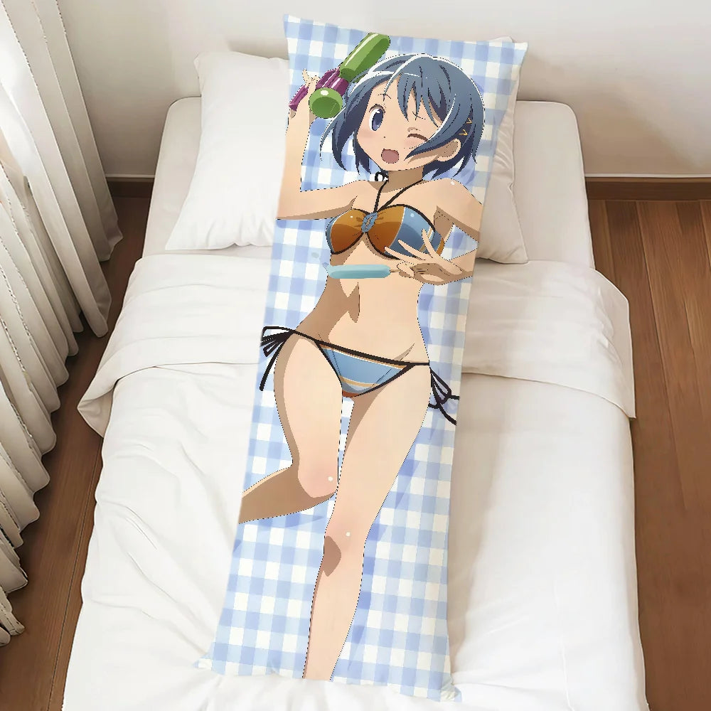 Puella Magi Madoka Magica Dakimakura Pillowcase – Double-Sided Anime Character Body Pillow Cover, Long Rectangle
