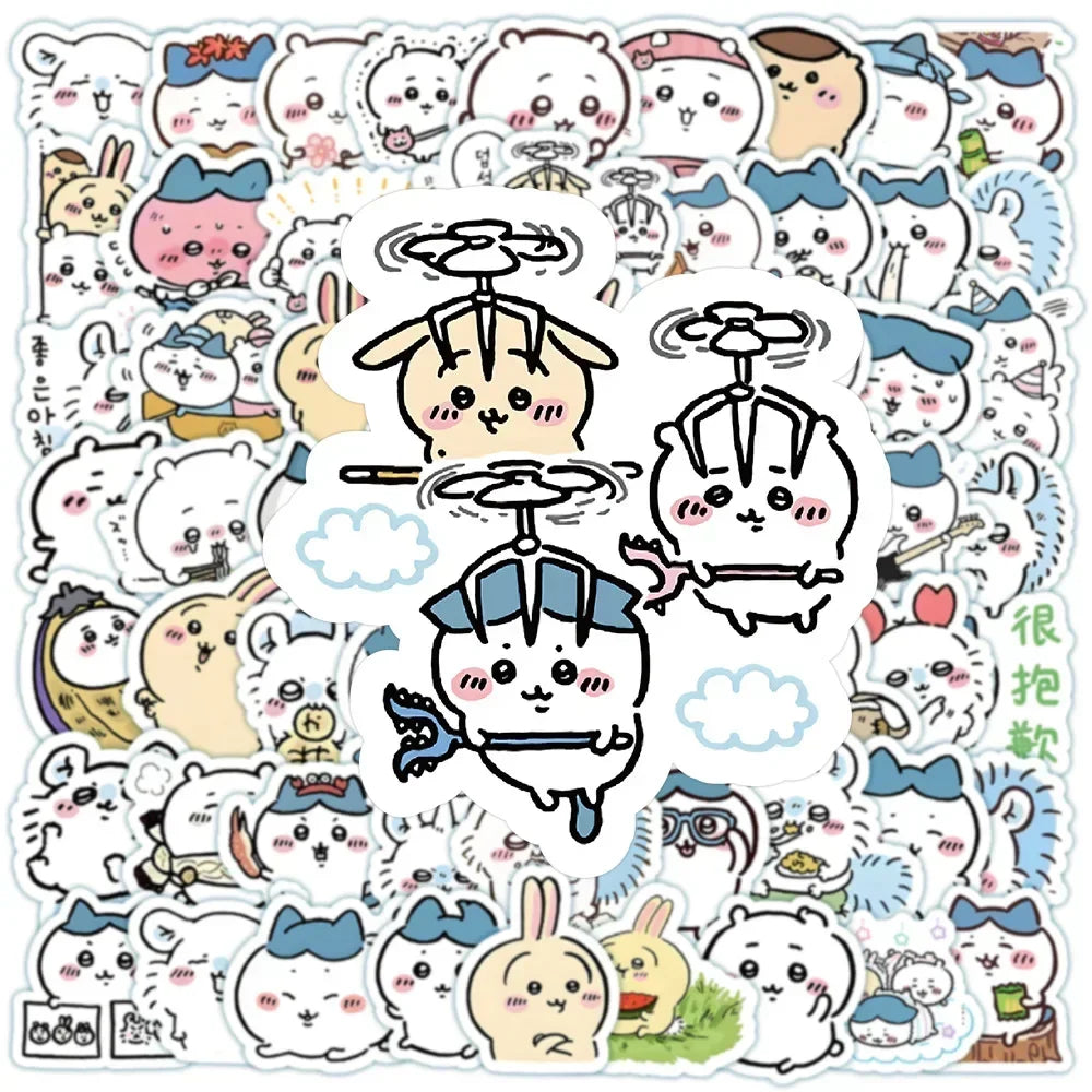 100pcs Cute Cartoon Stickers – Waterproof Vinyl DIY Scrapbook, Phone, Water Bottle & Kids Gifts