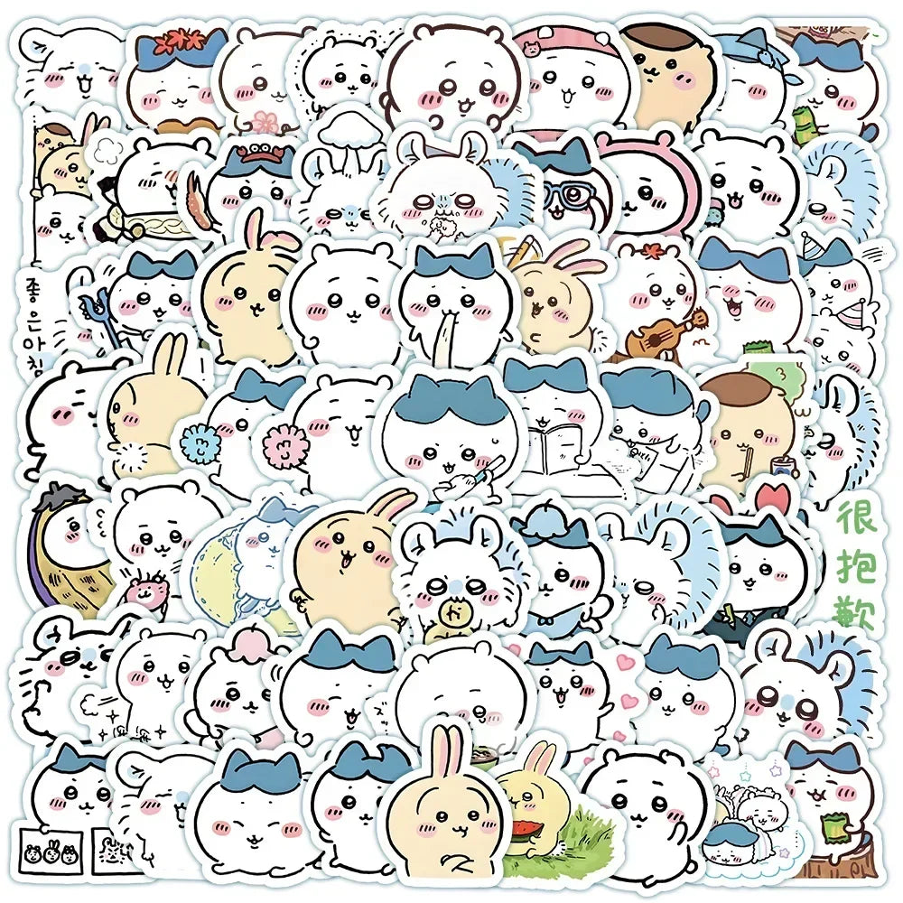 100pcs Cute Cartoon Stickers – Waterproof Vinyl DIY Scrapbook, Phone, Water Bottle & Kids Gifts
