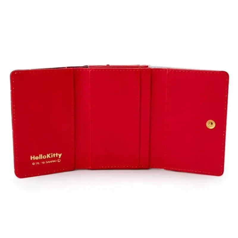 Hello Kitty Wallet – Kawaii Sanrio PU Leather Folding Card Holder | Cute Cinnamoroll, My Melody & Kuromi Casual Fashion Bag