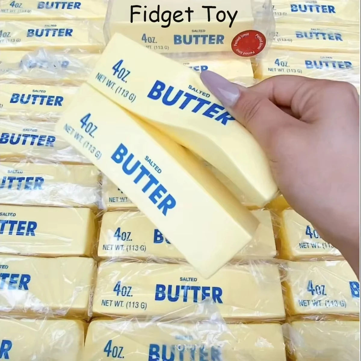 Soft slow rebound butter stick squishy toy realistic decompression fidget