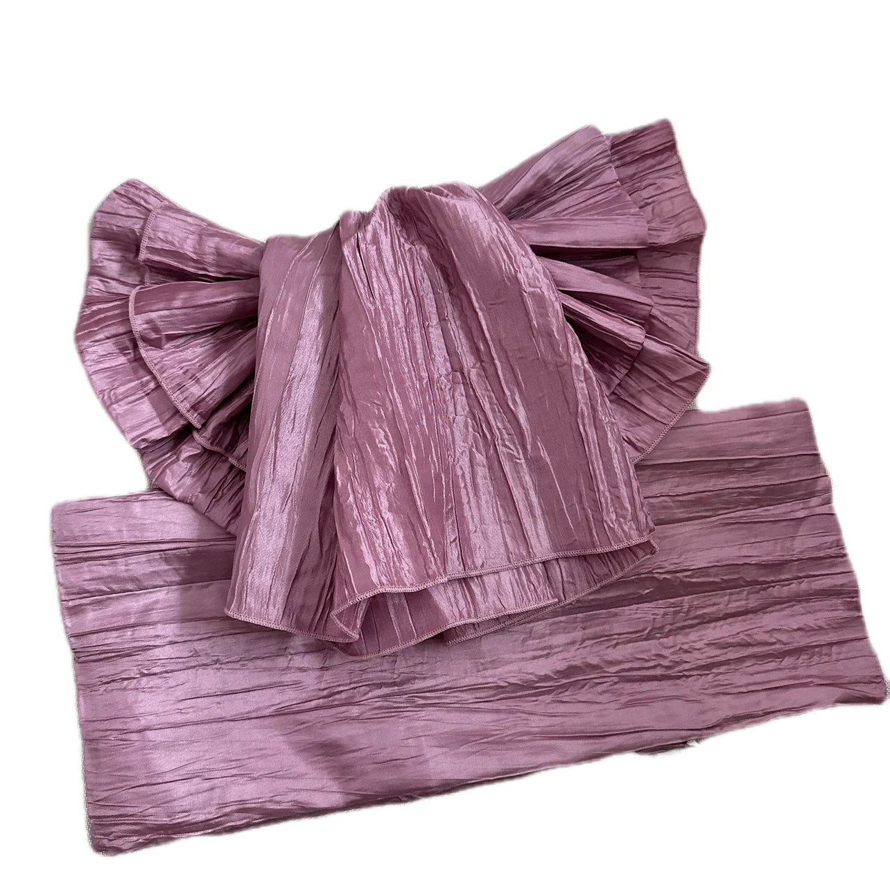 Japanese Kimono Obi Belt | Solid Pleated Bow Tie | Women Yukata Geisha Waist Belt for Party, Dressing & Cosplay