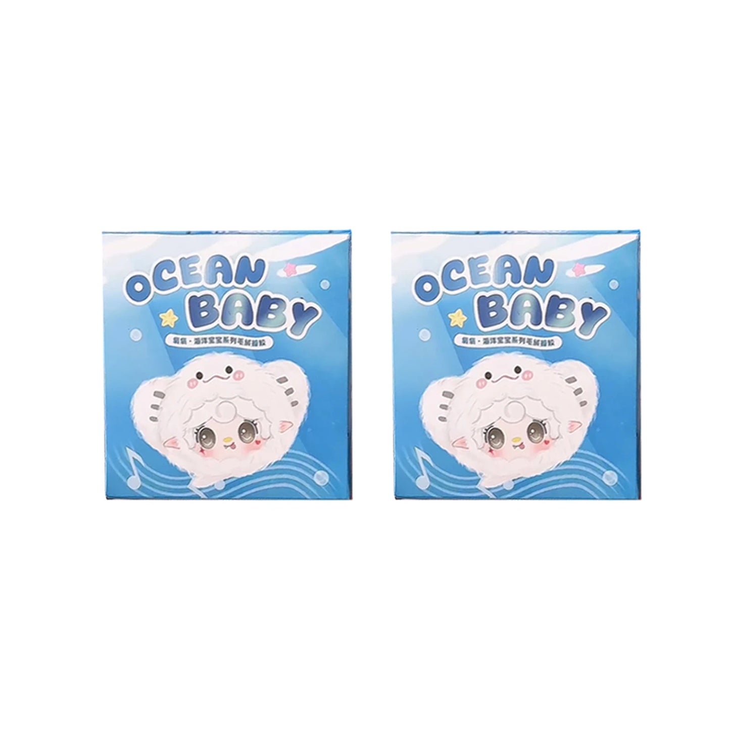 🌊 Yooki V6 Ocean Baby Series – Blind Box Plush Doll Keychain | Collectible Surprise Toy, Kawaii Gift, Desktop Decor 🌊