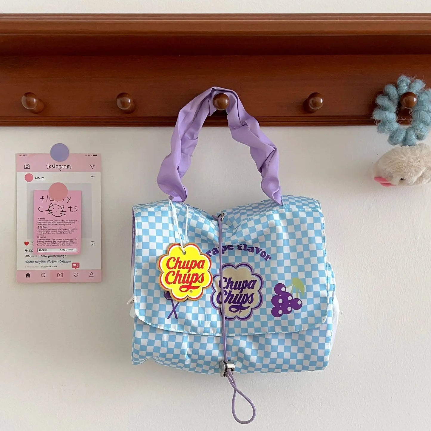Ladies' Detachable Makeup Bag – 3-in-1 Portable Folding Storage Handbag with Bright & Playful Candy-Inspired Design