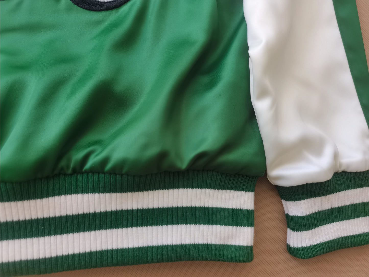 Green Unisex Japanese Anime Sukajan Jacket – Embroidered Loose Coat, Hip Hop Streetwear, Matching Partner Outfit