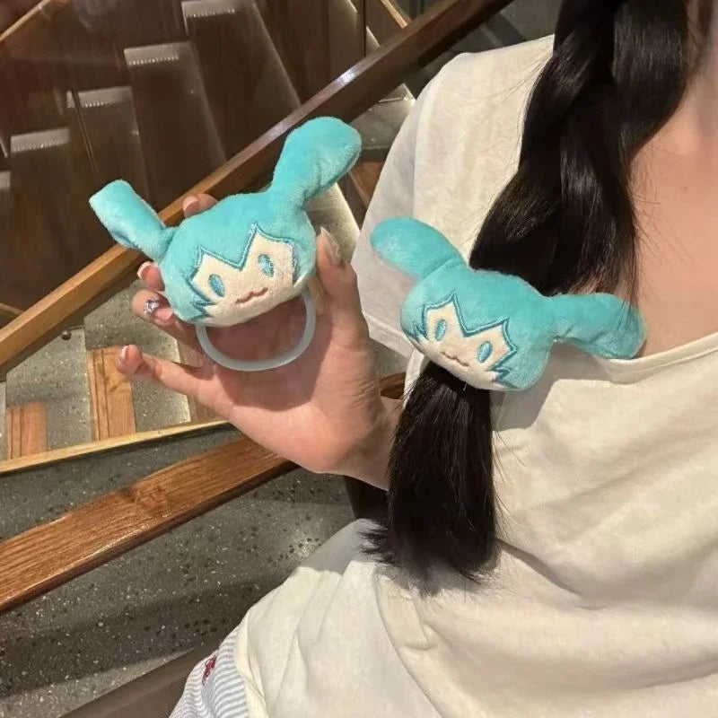 Hatsune Miku hair tie kawaii anime elastic scrunchie accessory