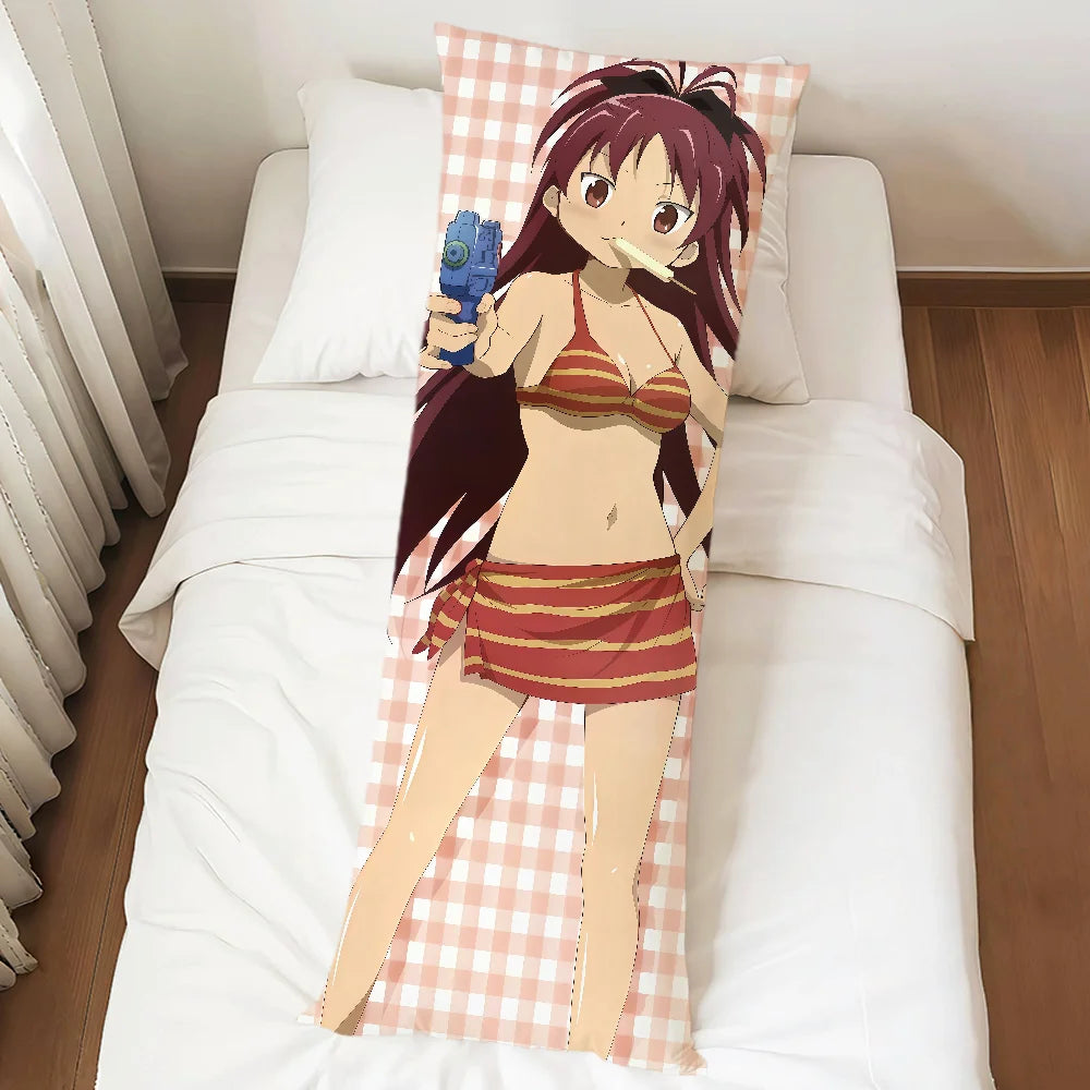 Puella Magi Madoka Magica Dakimakura Pillowcase – Double-Sided Anime Character Body Pillow Cover, Long Rectangle