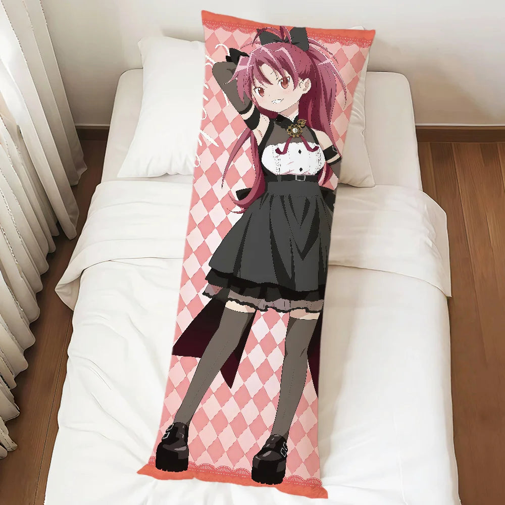 Puella Magi Madoka Magica Dakimakura Pillowcase – Double-Sided Anime Character Body Pillow Cover, Long Rectangle