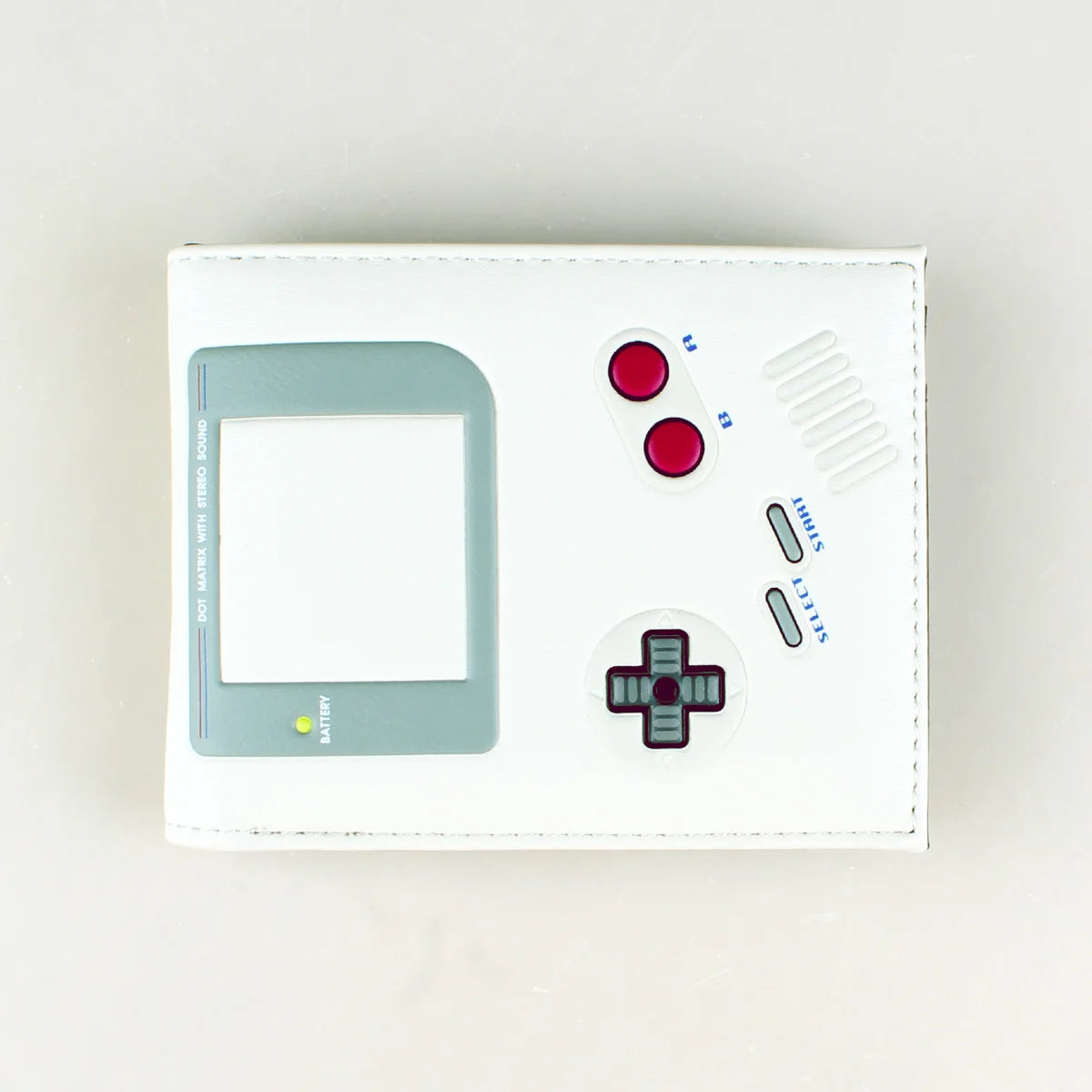 Compact game console wallet gift for video game lovers.