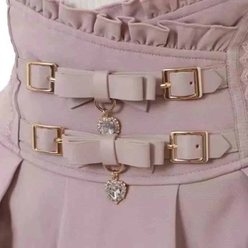 High Waist Pleated Mini Skirt