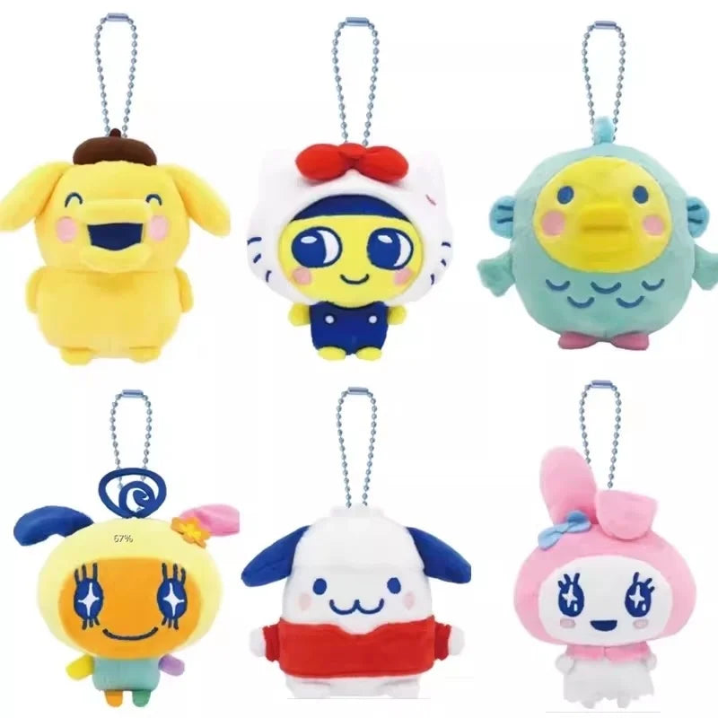 Tamagotchi plush keychain Memetchi kawaii anime bag charm