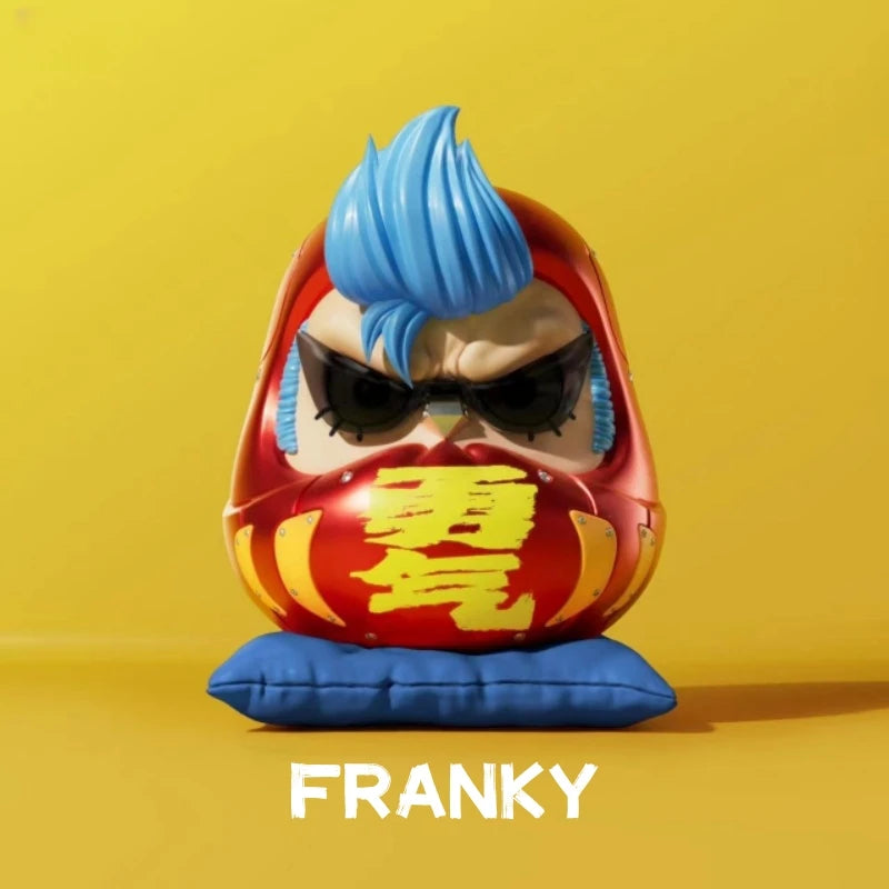 6cm Chibi One Piece Daruma Figures – Nika Luffy, Zoro, Sanji, Nami | Q-Version Anime PVC Model Toys, Cute Car Ornaments & Collectibles