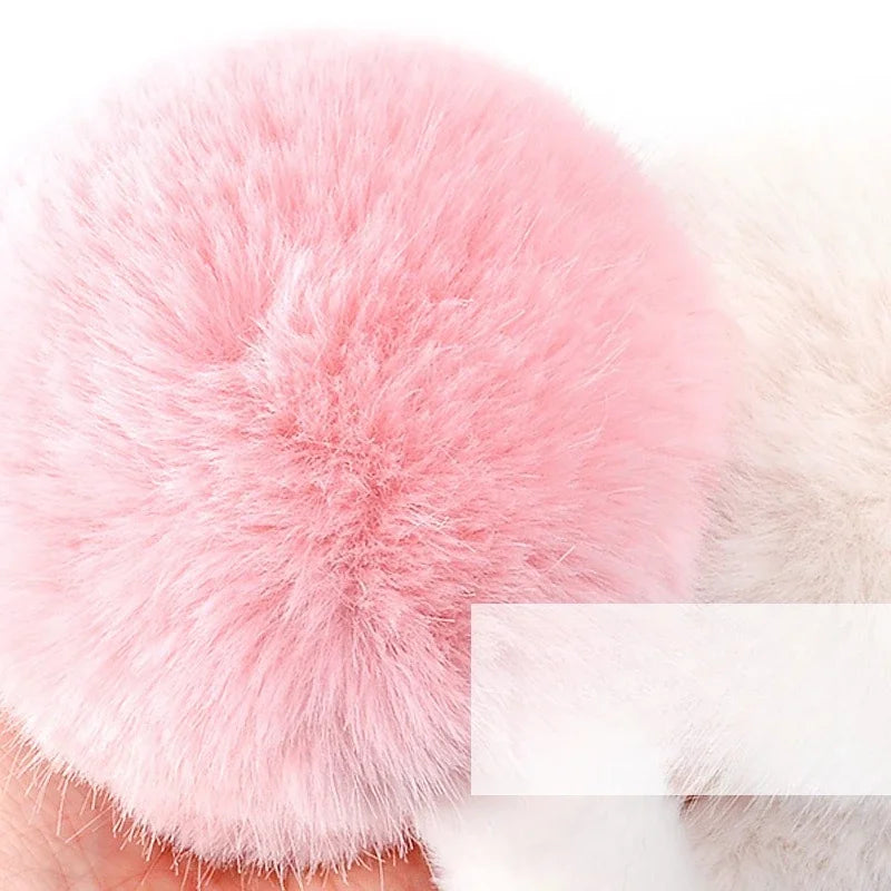 Sanrio Cute Plush Winter Earmuffs – Foldable Warm Cartoon Ear Covers for Kids