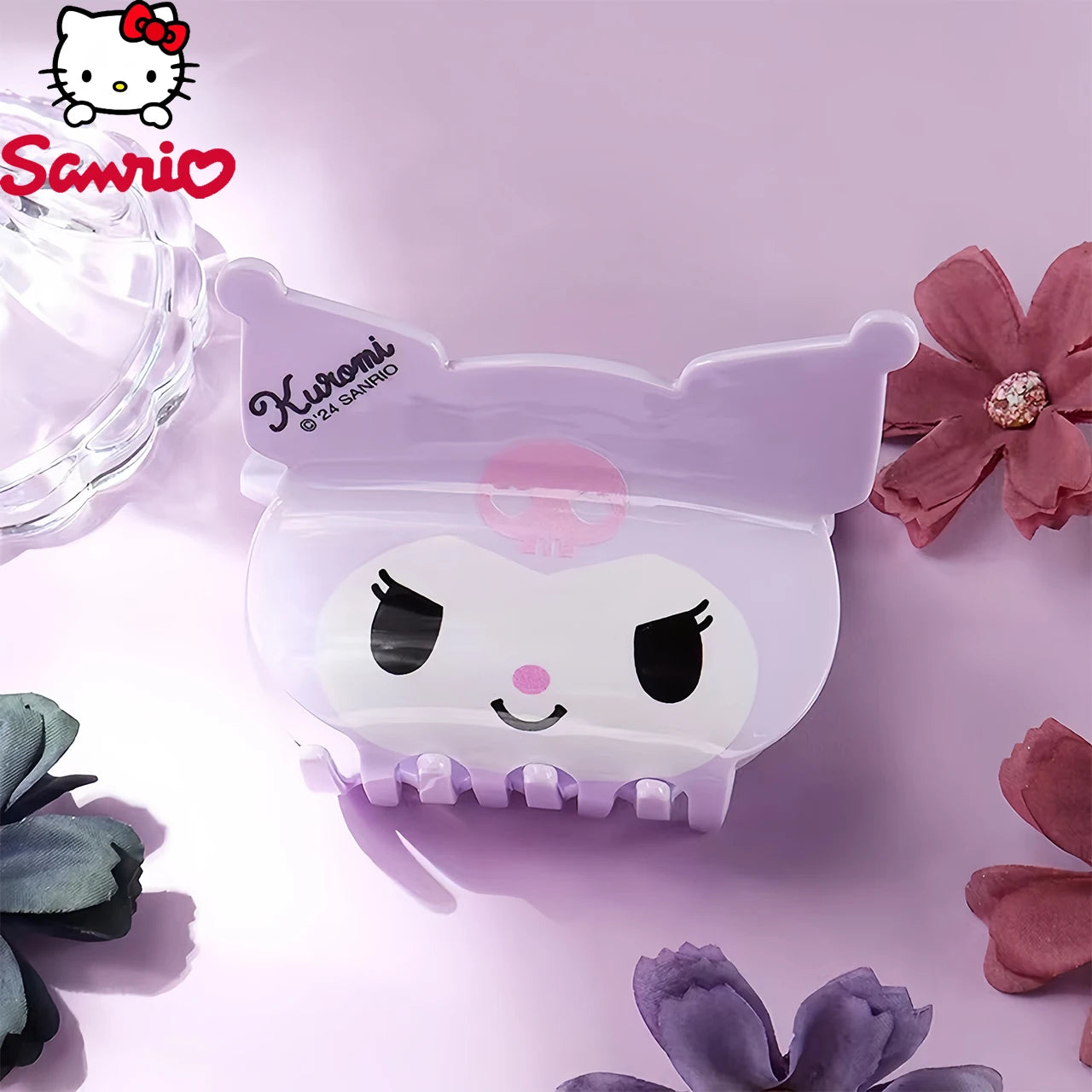 Sanrio cute pink nylon hair clip kawaii accessory
