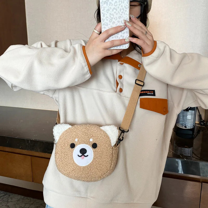 Animal Plush Shoulder Bag