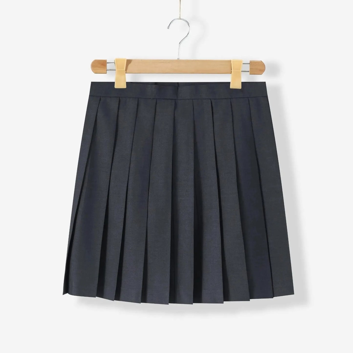 Japanese school uniform JK style set with bow top and pleated skirt for women in plus sizes