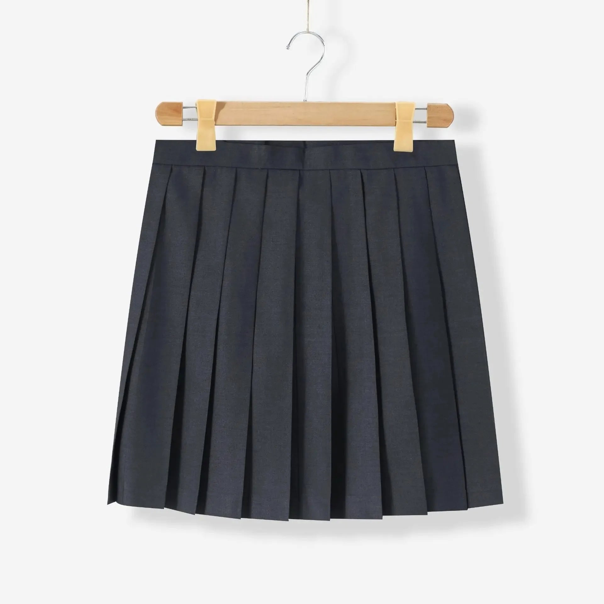 Japanese school uniform JK style set with bow top and pleated skirt for women in plus sizes