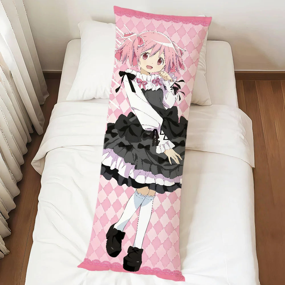 Puella Magi Madoka Magica Dakimakura Pillowcase – Double-Sided Anime Character Body Pillow Cover, Long Rectangle