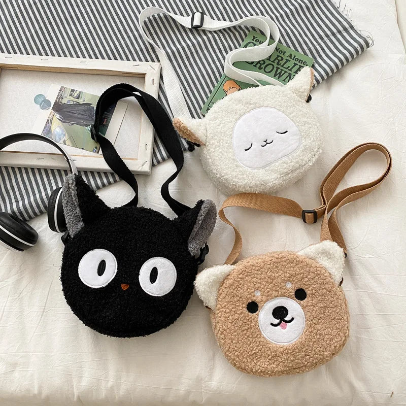 Animal Plush Shoulder Bag