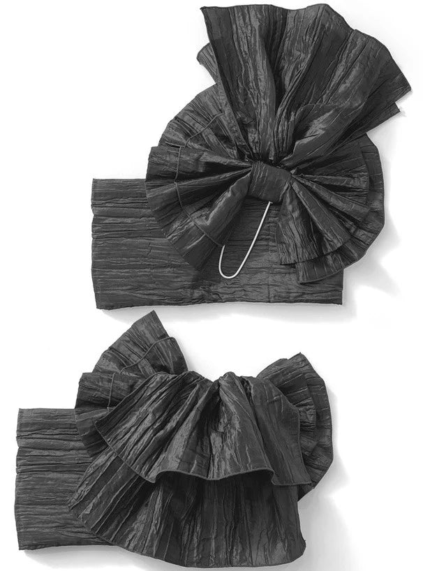 Japanese Kimono Obi Belt | Solid Pleated Bow Tie | Women Yukata Geisha Waist Belt for Party, Dressing & Cosplay