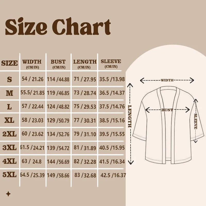 Japanese Crane Kimono Cardigan – Unisex Haori Style Jacket with Traditional Tsuru Design