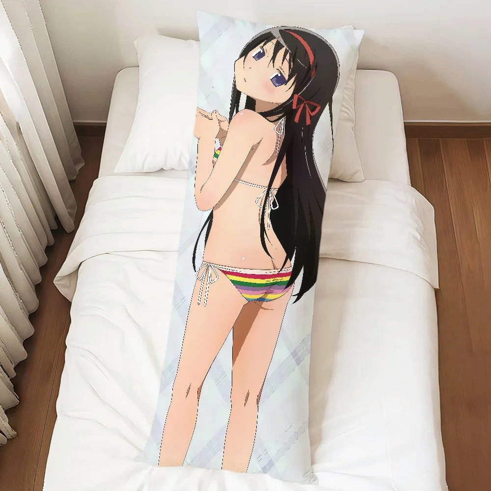 Puella Magi Madoka Magica Dakimakura Pillowcase – Double-Sided Anime Character Body Pillow Cover, Long Rectangle
