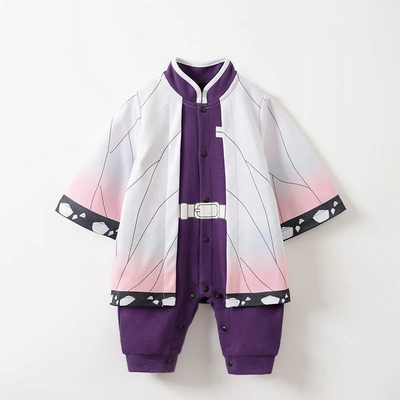 Demon Slayer inspired butterfly baby romper jumpsuit
