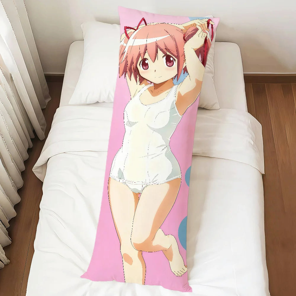 Puella Magi Madoka Magica Dakimakura Pillowcase – Double-Sided Anime Character Body Pillow Cover, Long Rectangle