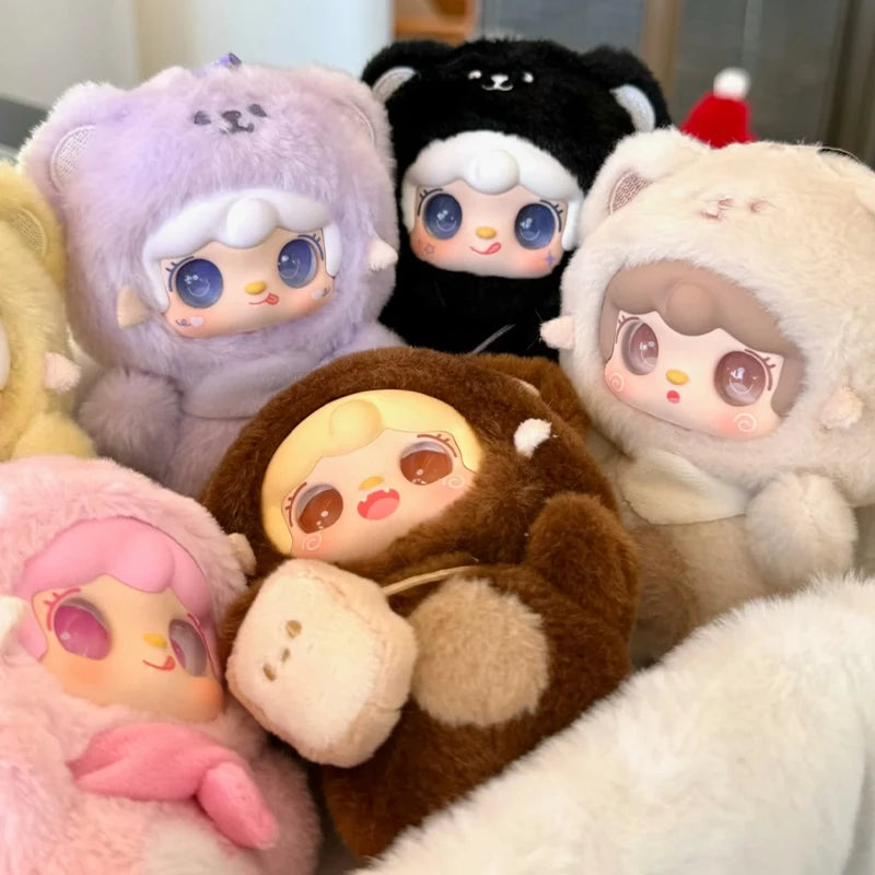 Yooki V4 Plush Take A Bite of Bear Series Blind Box – Cute Plush Pendant, Anime Mystery Doll, Keychain, Desktop Ornament Gift