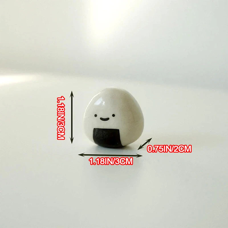 Mini Onigiri Bud Vase Set (1/3/5 PCS) – Handmade Ceramic Japanese Rice Ball Vases